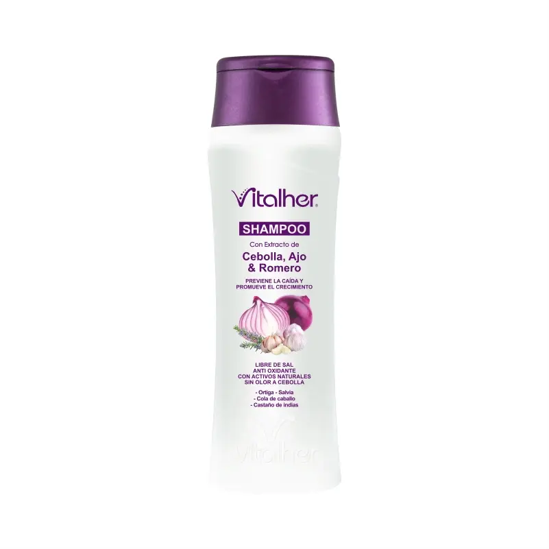 Shampoo de Cebolla con ácido hialurónico Vitalher